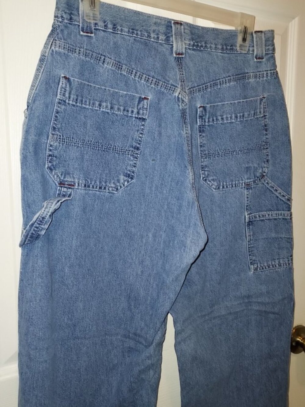 Vintage Y2K Faded Glory Carpenter Mom Jeans Utility Cotton Ladies 10 A